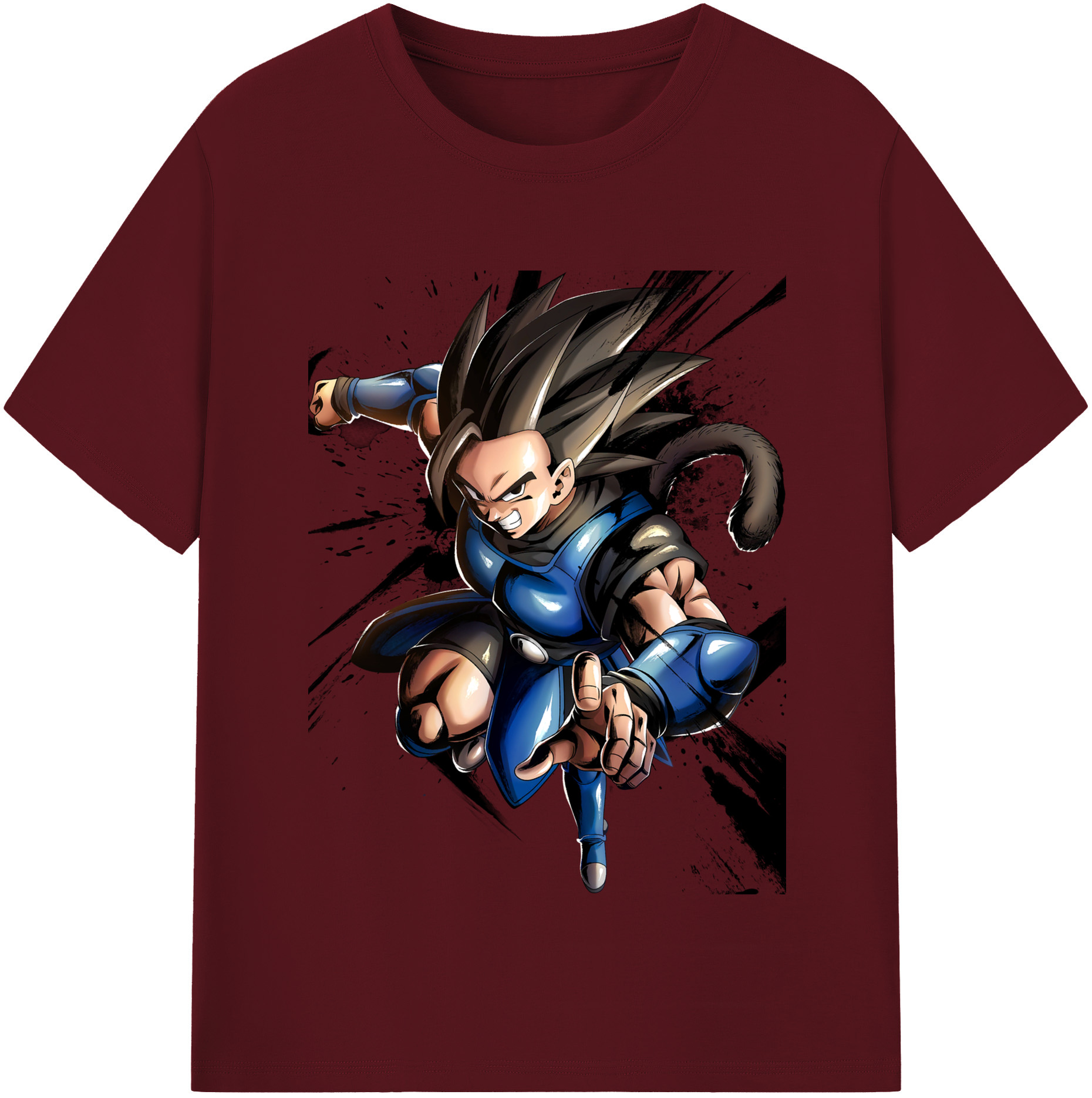 （画像用） ドラゴンボール ベジータ四世（Bejīta Yonsei）DRAGON BALL Vegeta IV 綿100％半袖Tシャツ（フロントプリント）